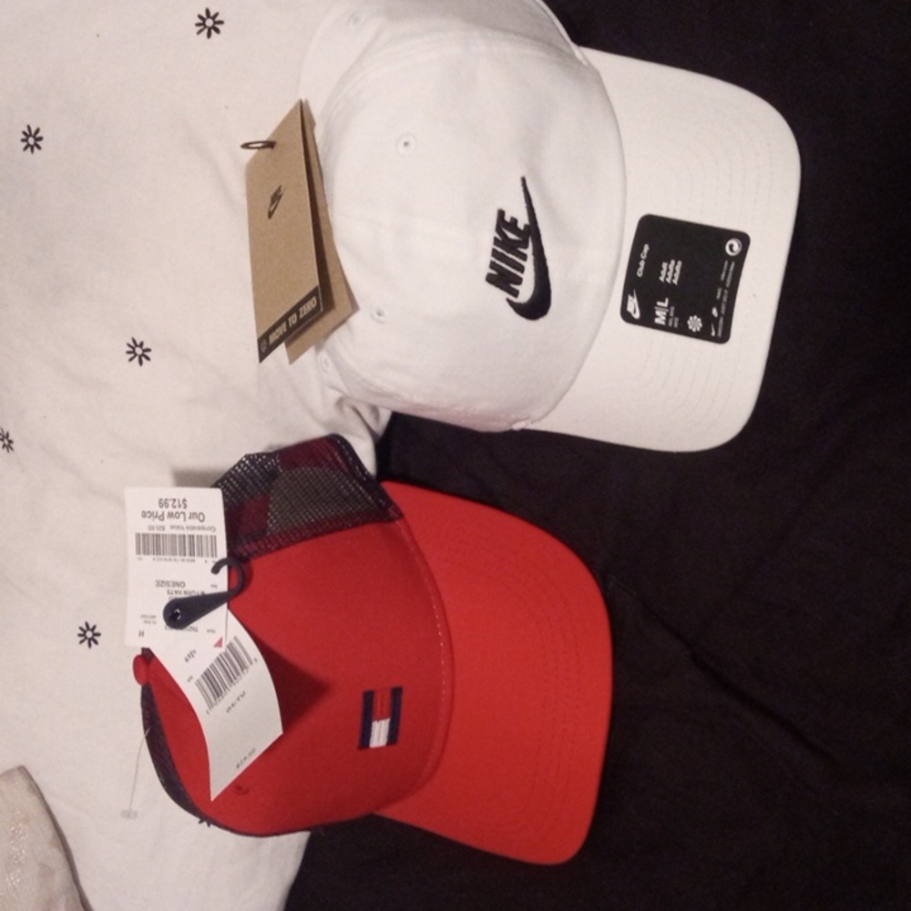 New Nike Hat and Hilfiger Hat